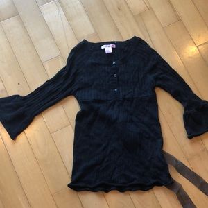 Girls large black sweater